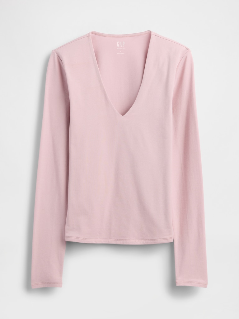 CloseKnit Jersey V-Neck T-Shirt