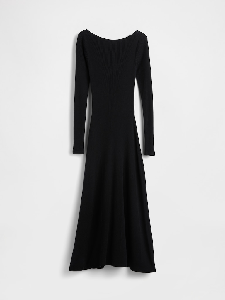 Lightweight CashSoft Rib Maxi Sweater Dress