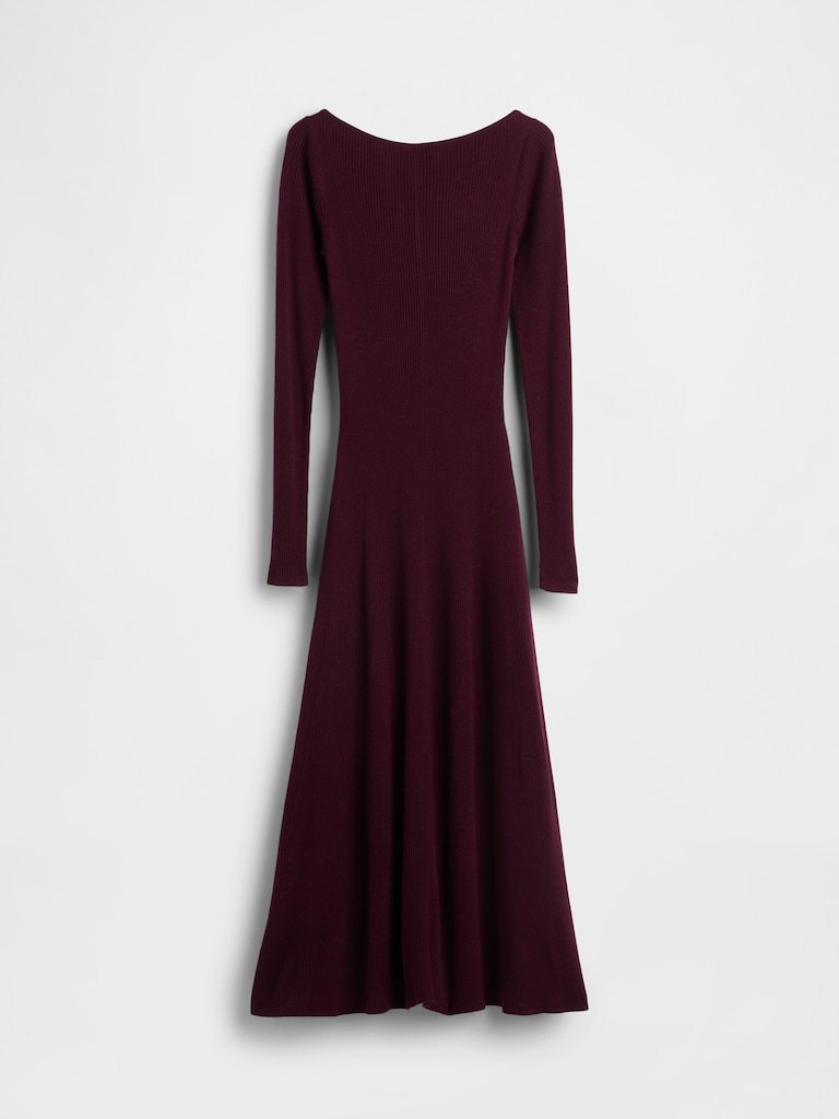 Lightweight CashSoft Rib Maxi Sweater Dress