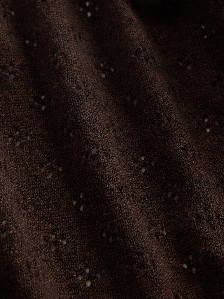 Oversized Pointelle Turtleneck