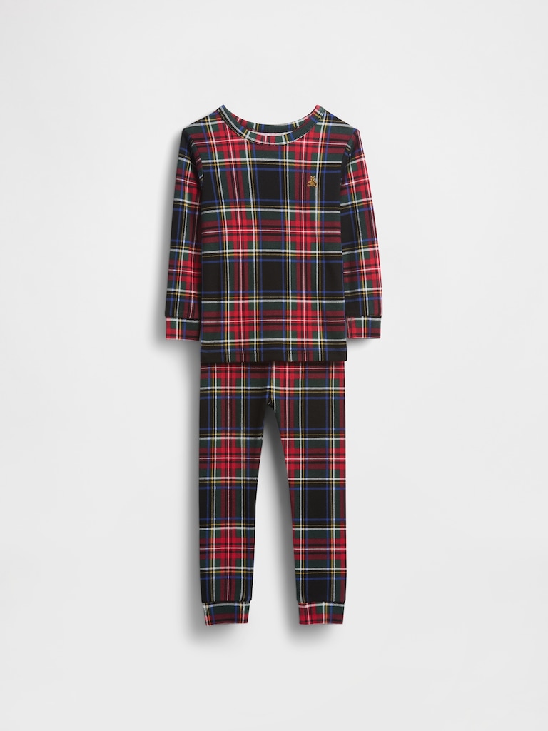 Kids & Baby Organic Brushed Cotton Holiday PJ Set