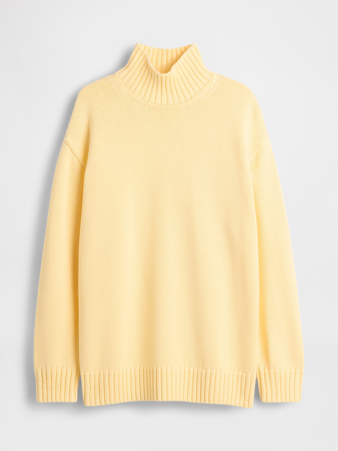 100% Cotton Oversized Mockneck Sweater
