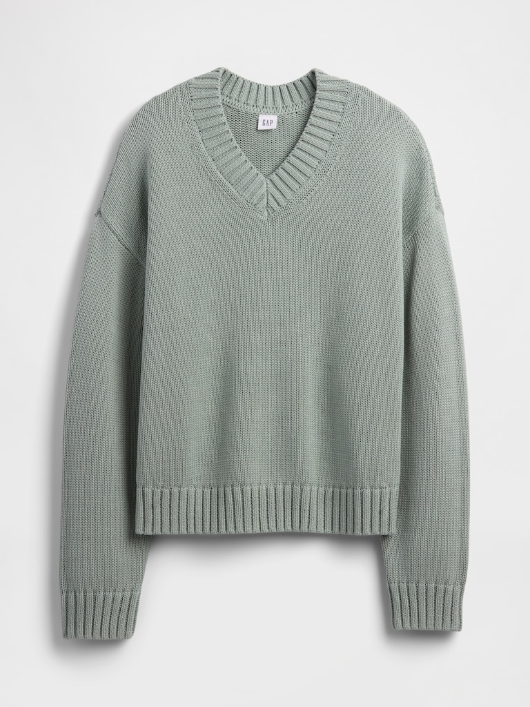 Oversized V-Neck Sweater