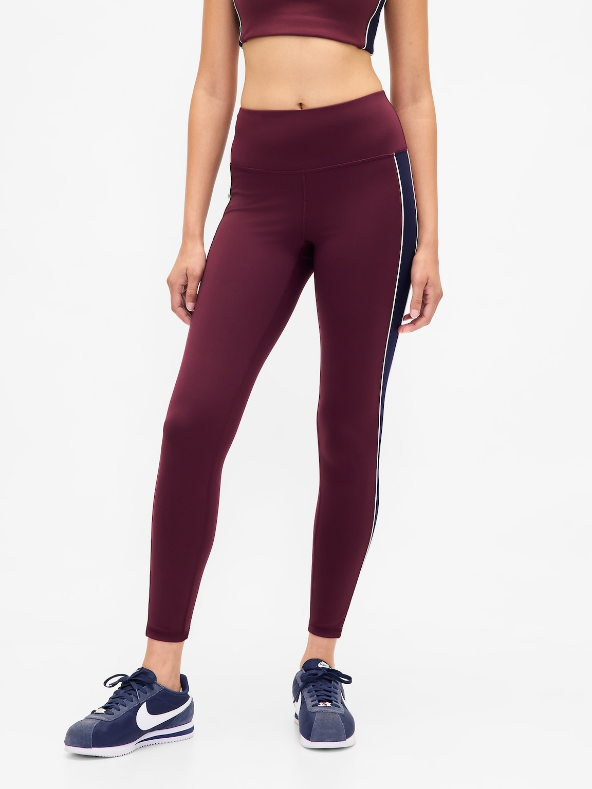 GapFit High Rise Power Full Length Stripe Leggings
