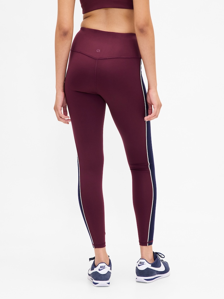 GapFit High Rise Power Full Length Stripe Leggings