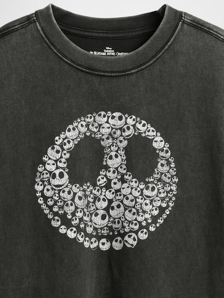Gap × Disney Tim Burton’s The Nightmare Before Christmas Kids Skull T-Shirt