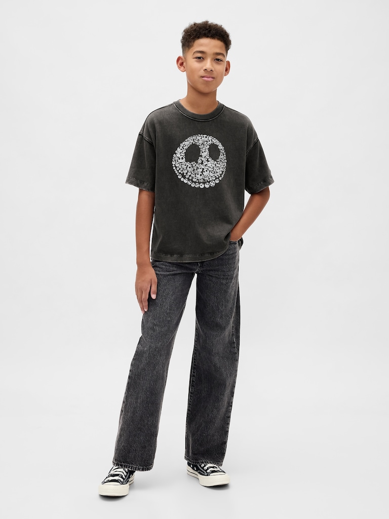 Gap × Disney Tim Burton’s The Nightmare Before Christmas Kids Skull T-Shirt