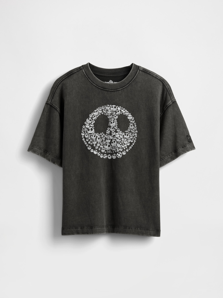 Gap × Disney Tim Burton’s The Nightmare Before Christmas Kids Skull T-Shirt