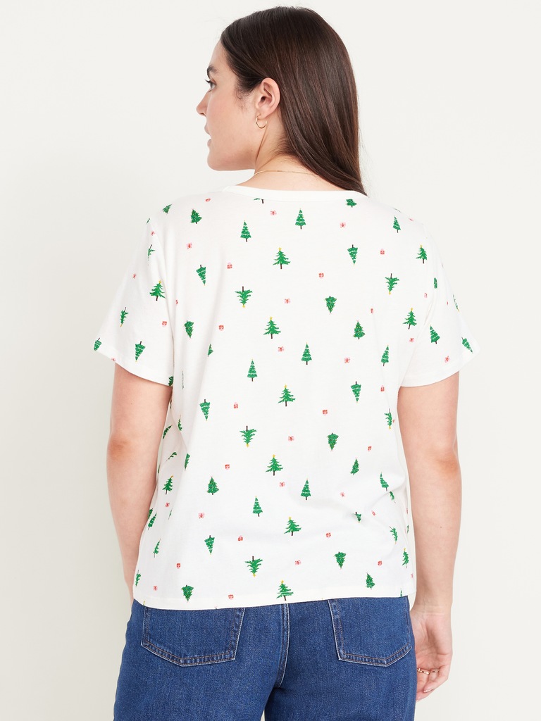 T-shirt passe-partout à col en V