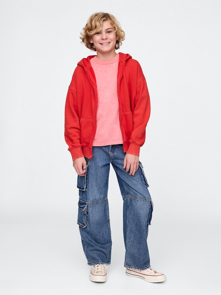 Kids VintageSoft Zip Hoodie