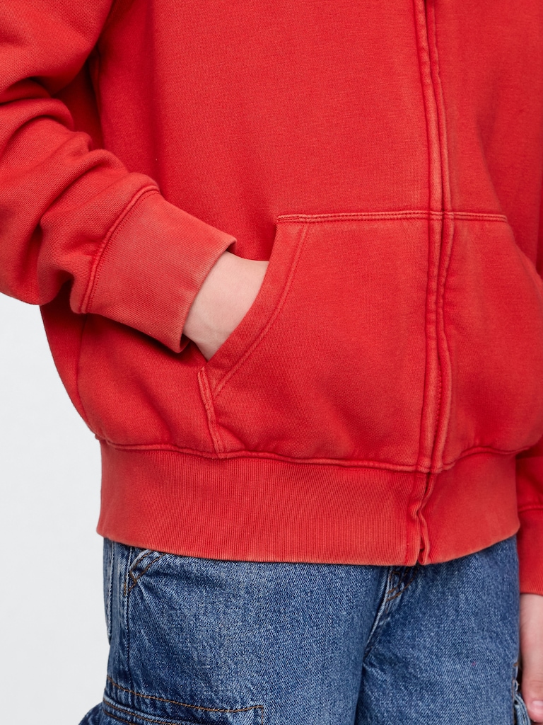 Kids VintageSoft Zip Hoodie