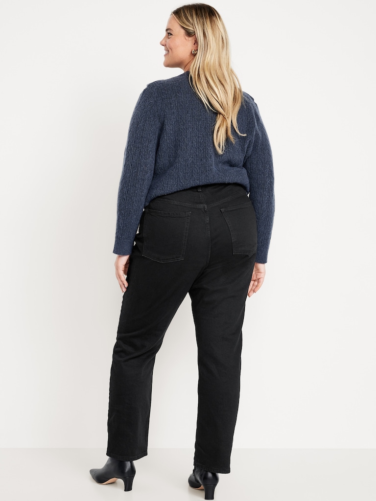 Extra High-Waisted Straight Jeans