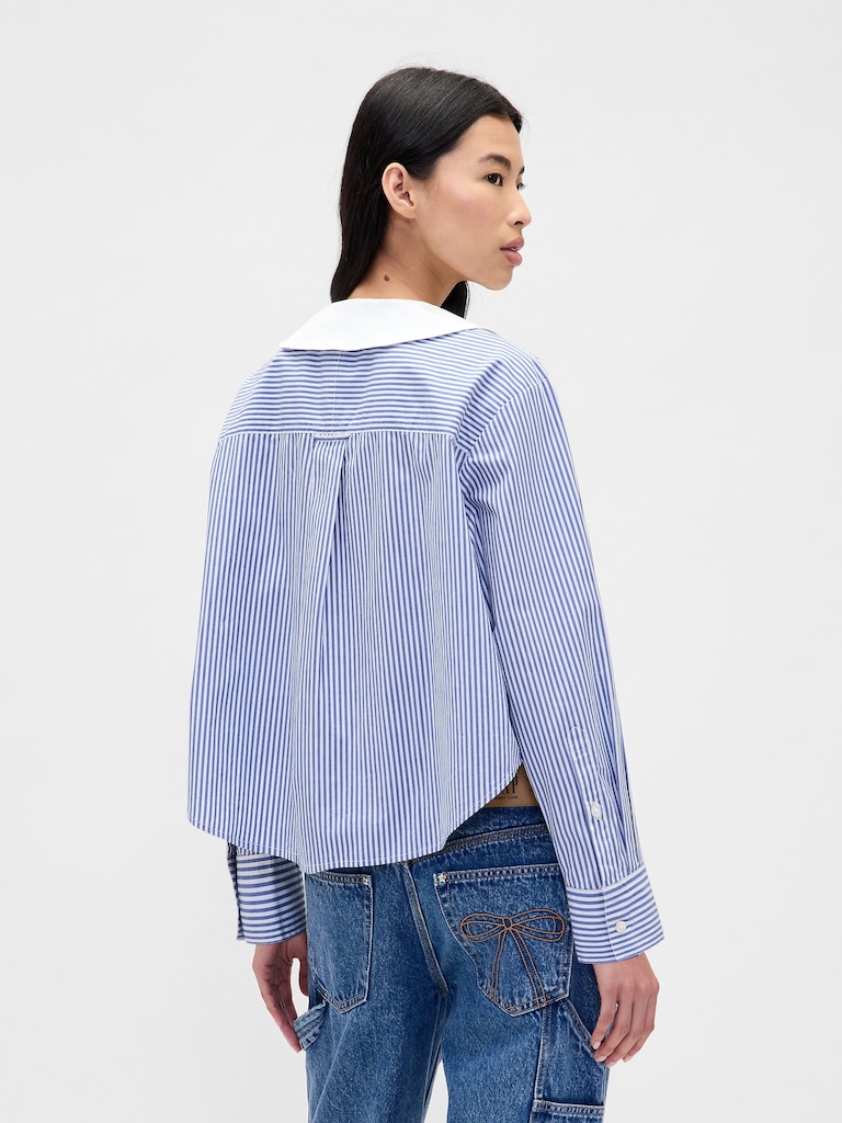 Gap × Sandy Liang Poplin Oversized Shirt