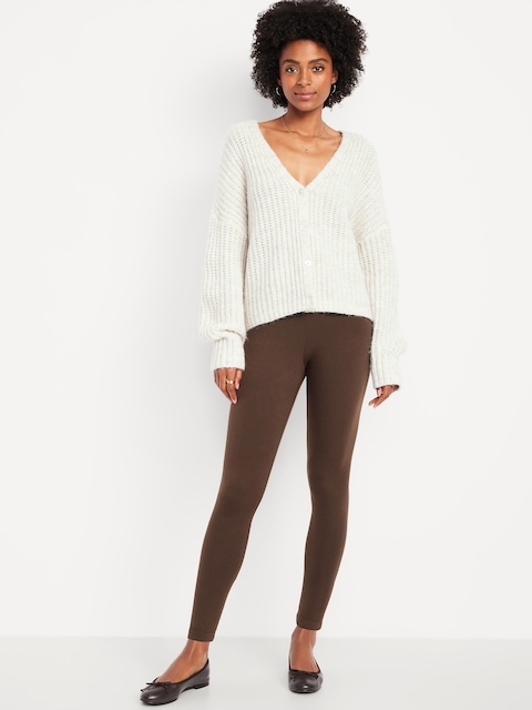 brown dress leggings Lulu B Chocolate Brown Classic Capri Leggings