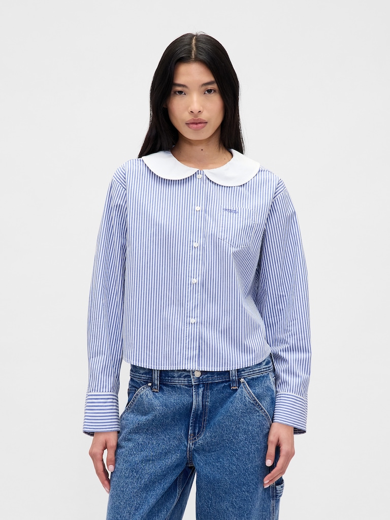 Gap × Sandy Liang Poplin Oversized Shirt