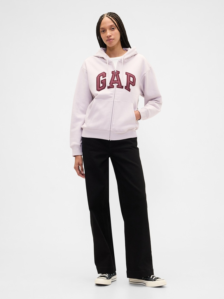 Relaxed Gap Logo Zip Hoodie
