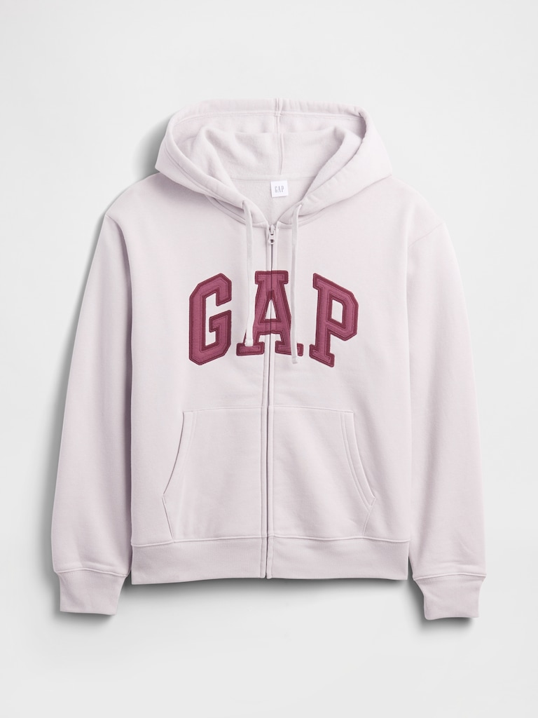 Relaxed Gap Logo Zip Hoodie