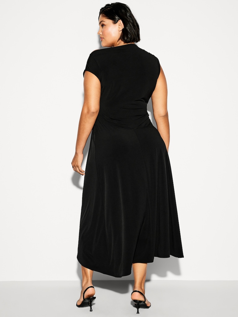 The Occasion by Old Navy Twist-Front Jersey Midi Dress