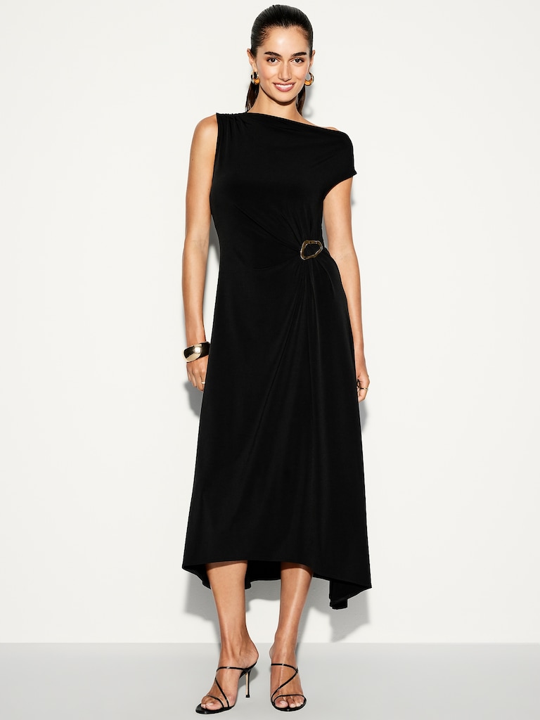 The Occasion by Old Navy Twist-Front Jersey Midi Dress
