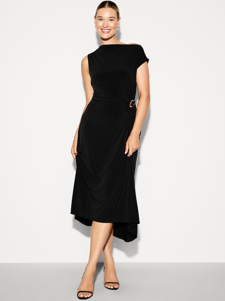 The Occasion by Old Navy Twist-Front Jersey Midi Dress