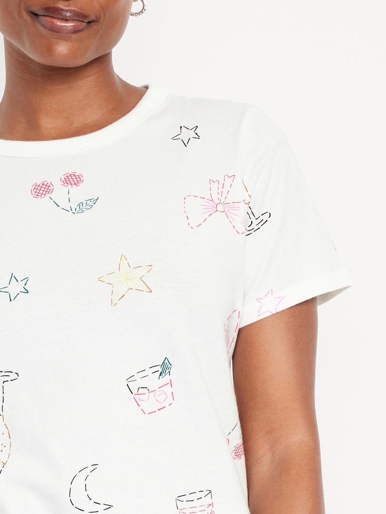 EveryWear Crew-Neck Printed T-Shirt