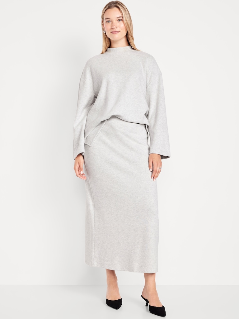 Cozy Knit Midi Skirt