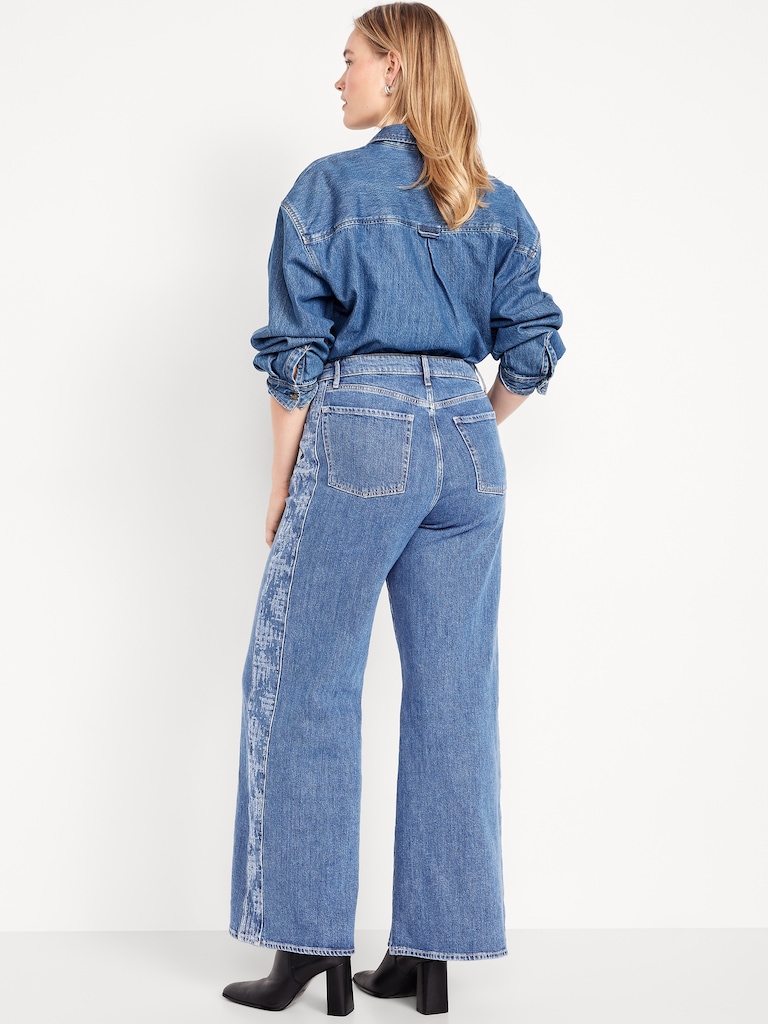 Extra High-Waisted Super Wide-Leg Jeans