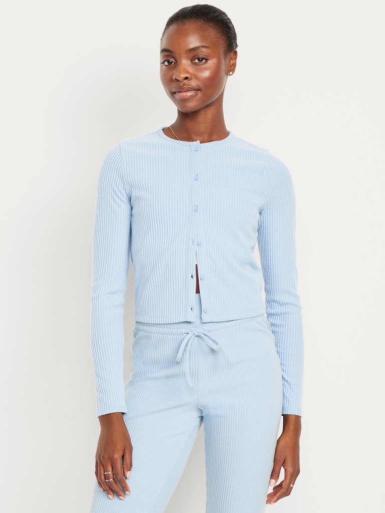 Ribbed Cardigan Sweater