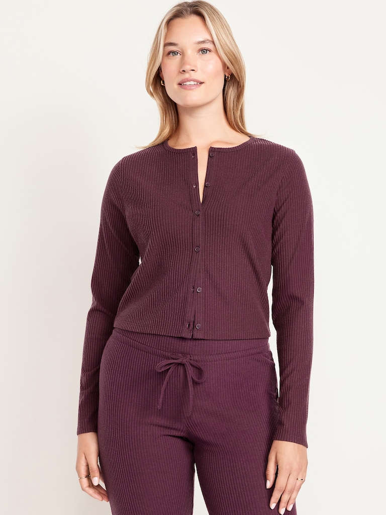 Ribbed Cardigan Sweater