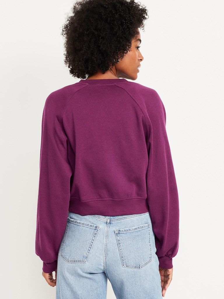 SoComfy Oversized Button-Front Sweatshirt