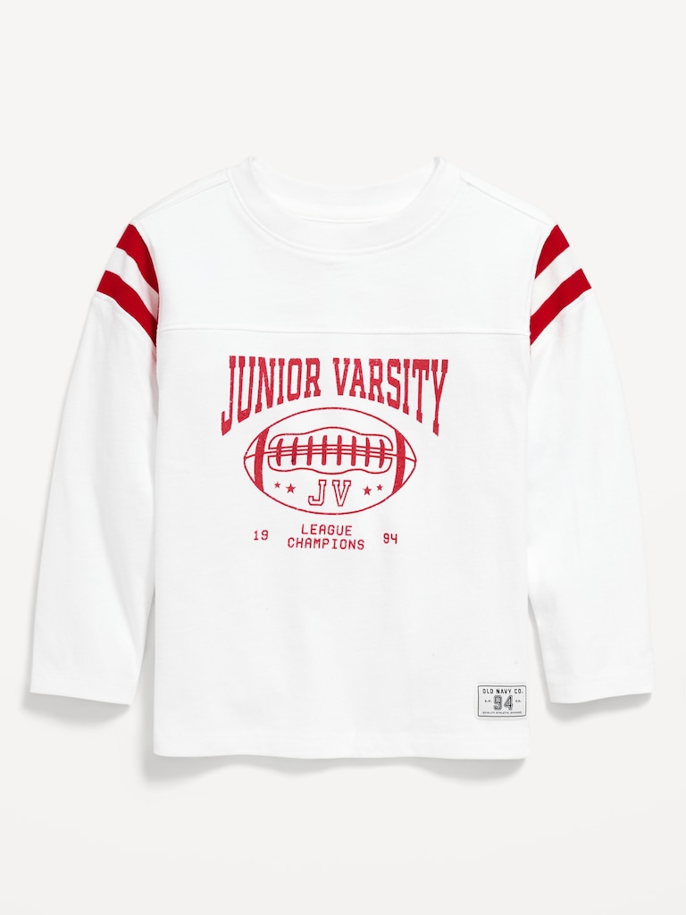 Oversized Football Graphic T-Shirt for Toddler Boys