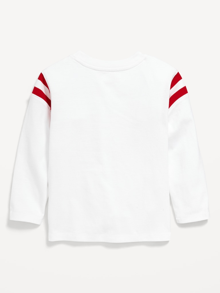 Oversized Football Graphic T-Shirt for Toddler Boys