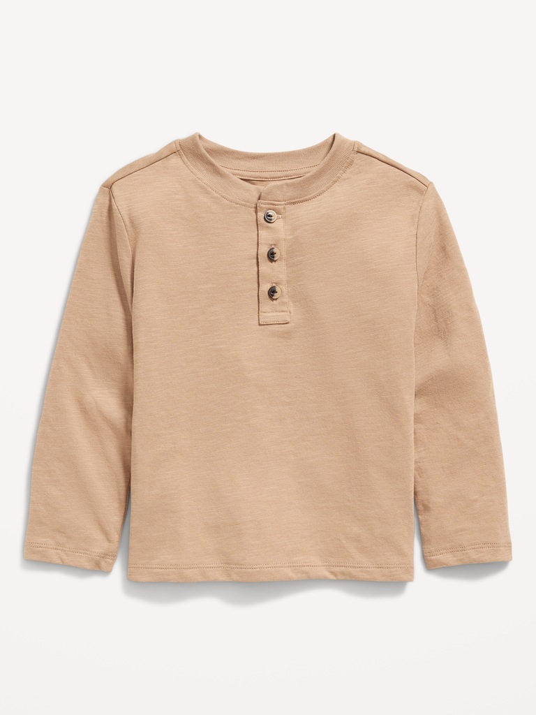 Long-Sleeve Henley T-Shirt for Toddler Boys