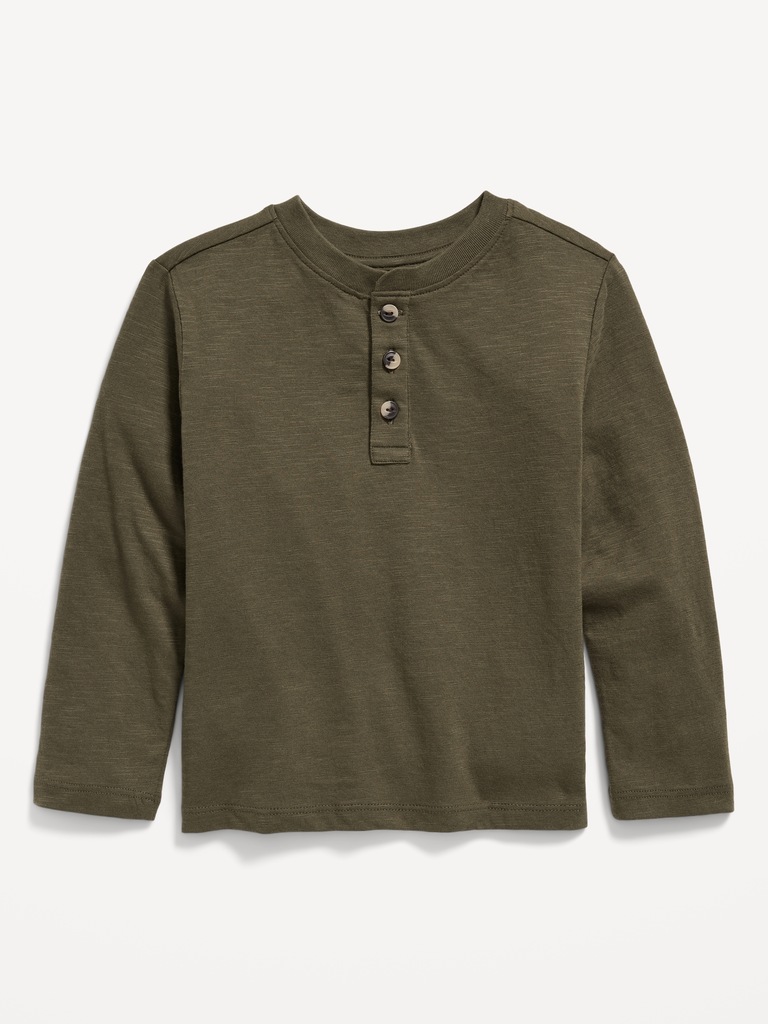 Long-Sleeve Henley T-Shirt for Toddler Boys