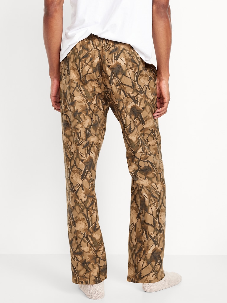 Printed Flannel Pajama Pants for Men