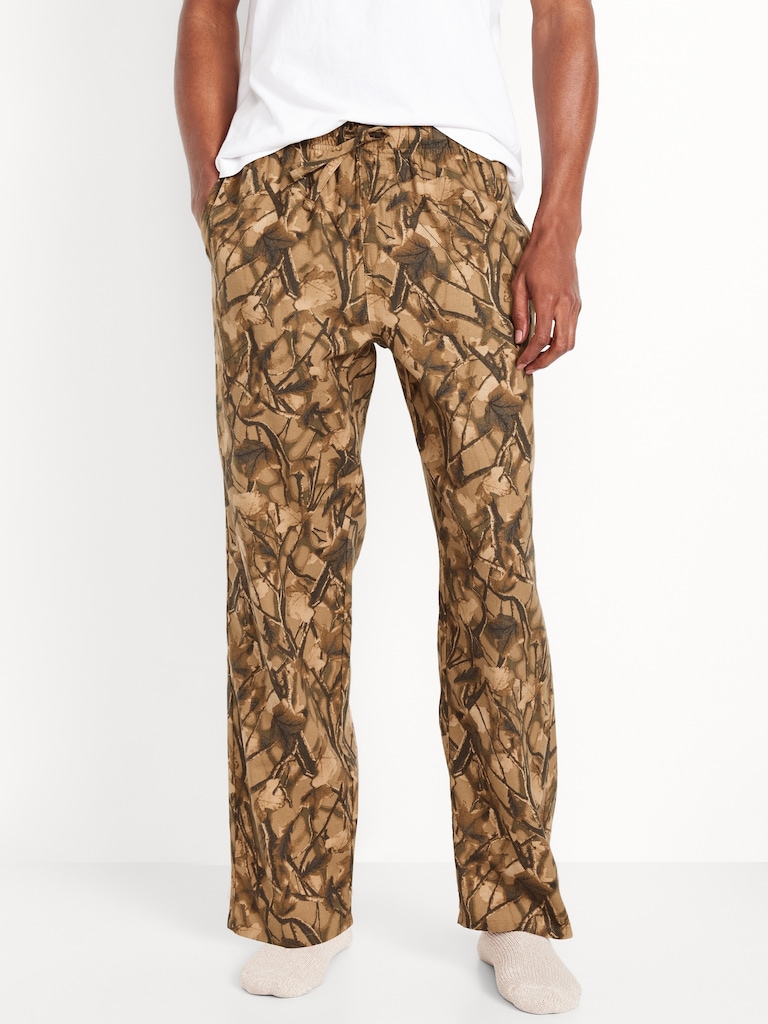 Printed Flannel Pajama Pants for Men