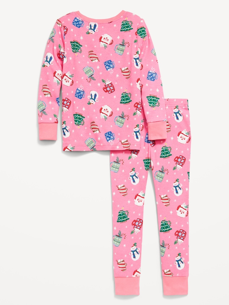 Printed Snug-Fit Pajama Set for Toddler & Baby