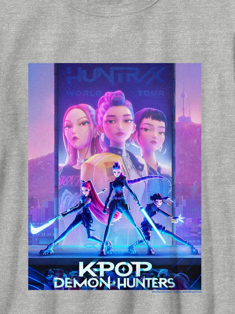 Kids K-Pop Demon Hunters Poster Graphic T-Shirt