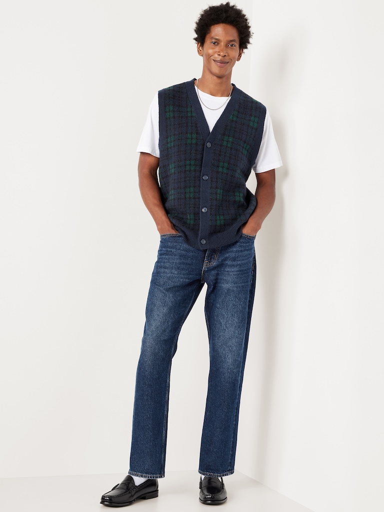 SoSoft Button-Front Sweater Vest