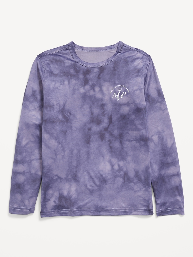 CloudMotion Long-Sleeve Graphic Performance T-Shirt for Boys