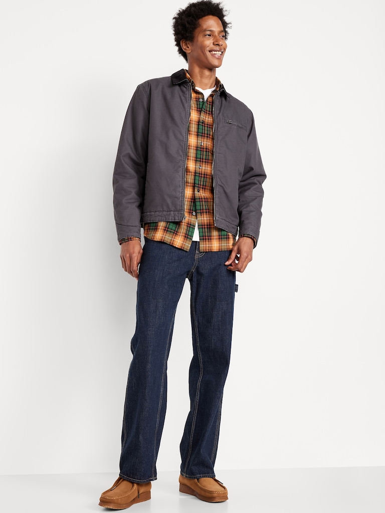 Classic Fit Everyday Plaid Poplin Shirt