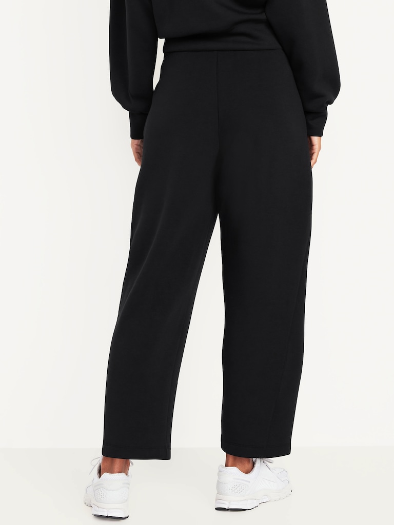 High-Waisted Bounce Fleece Barrel Sweatpants