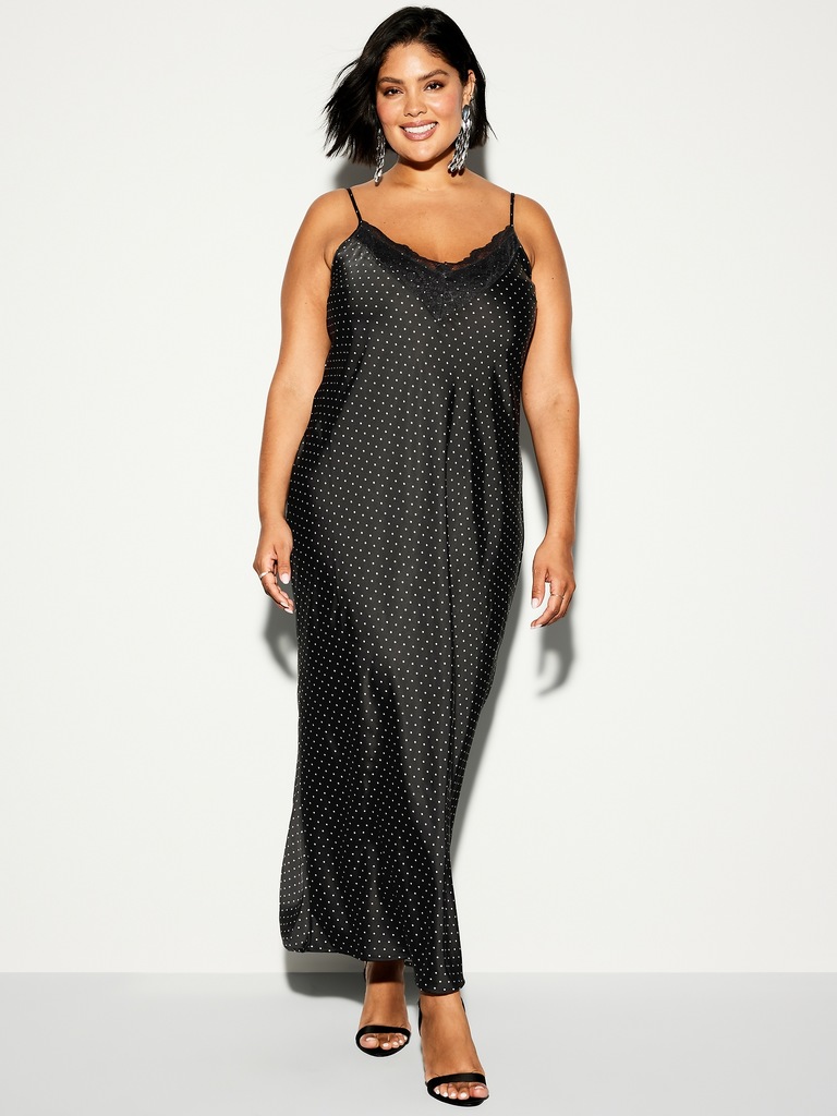 The Occasion by Old Navy V-Neck Satin Maxi Dress