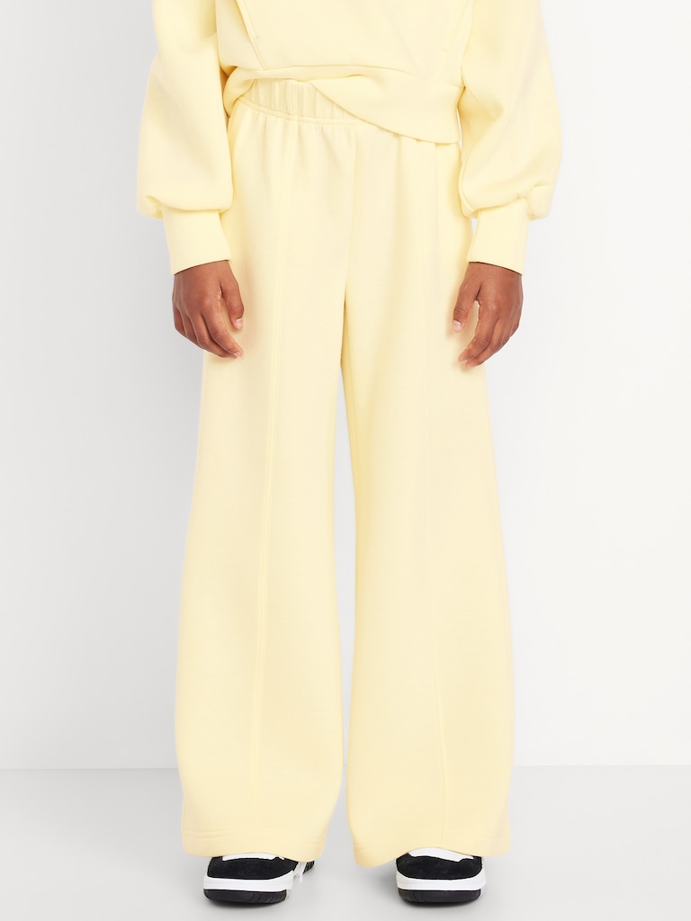 High-Waisted Bounce Fleece Wide-Leg Sweatpants for Girls