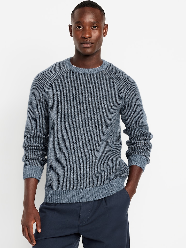 Wool-Blend Crew-Neck Sweater