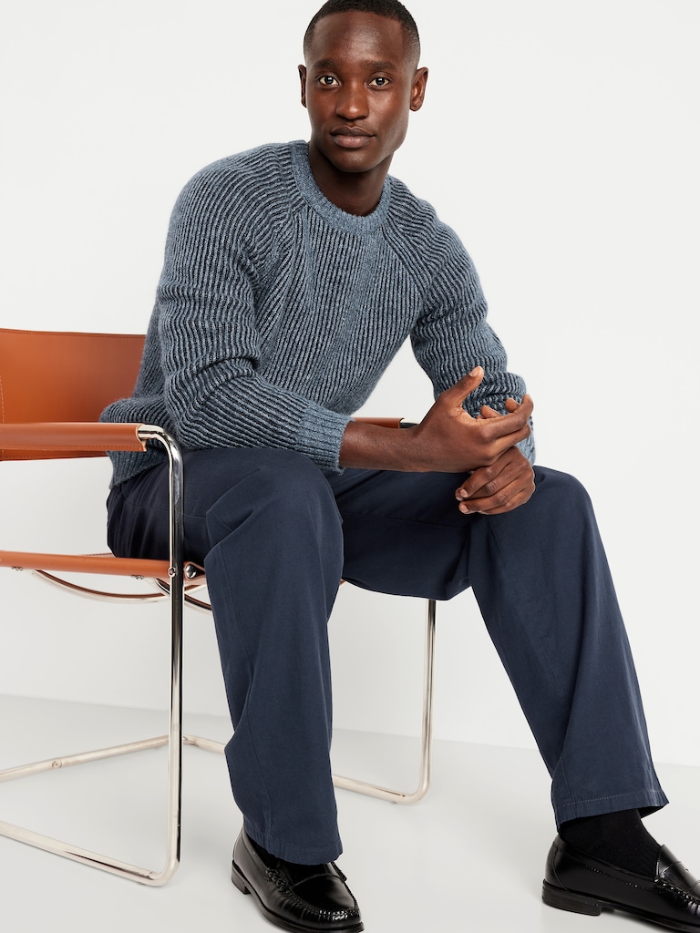 Wool-Blend Crew-Neck Sweater