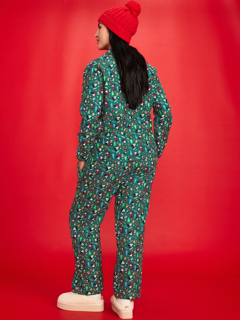 Old Navy x Disney Mickey Mouse & Friends Printed Flannel Pajama Set for Women