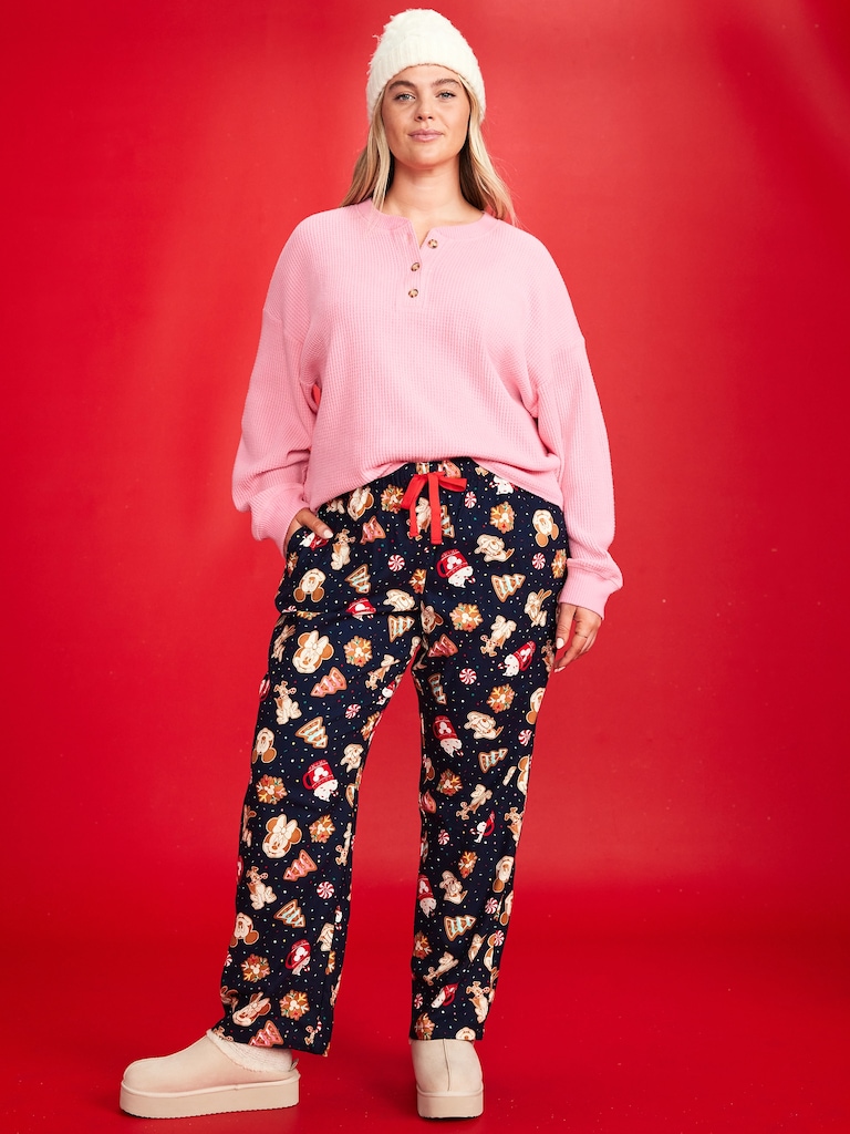 Old Navy x Disney Mid-Rise Printed Flannel Pajama Pants for Women