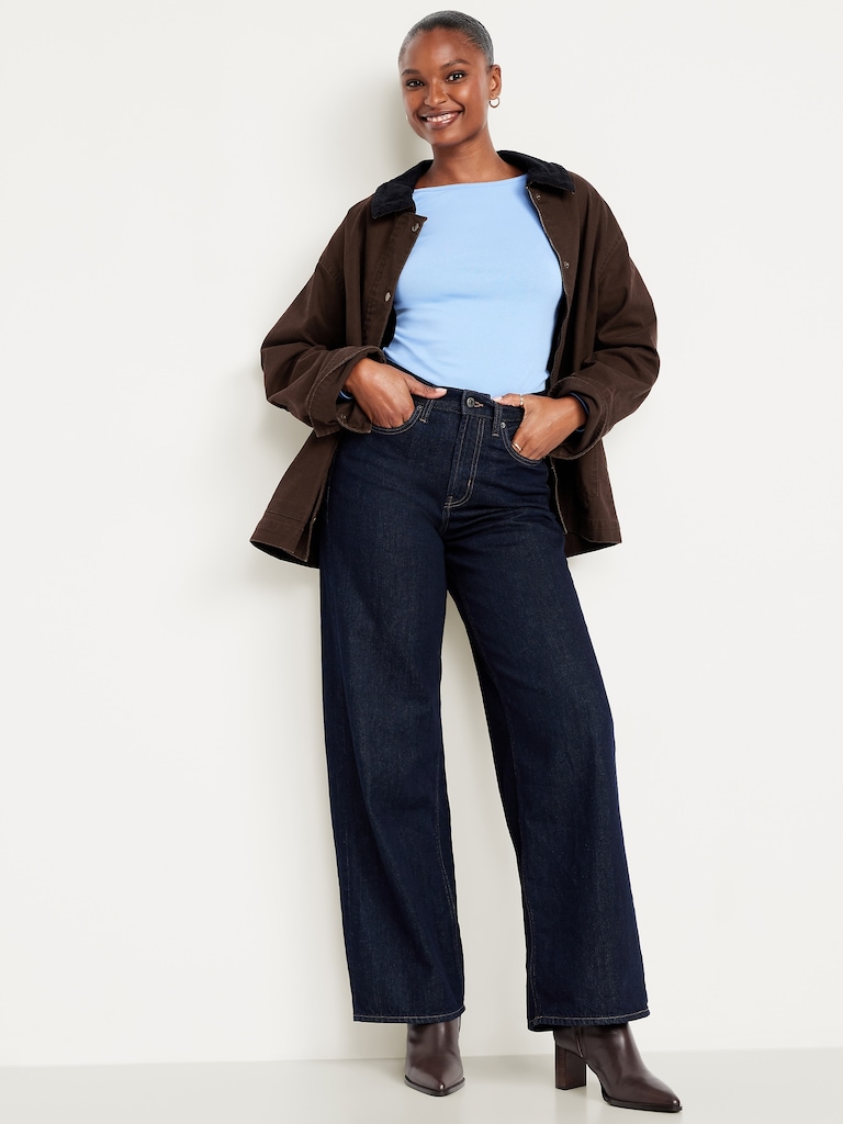 Snug Long-Sleeve Boatneck T-Shirt