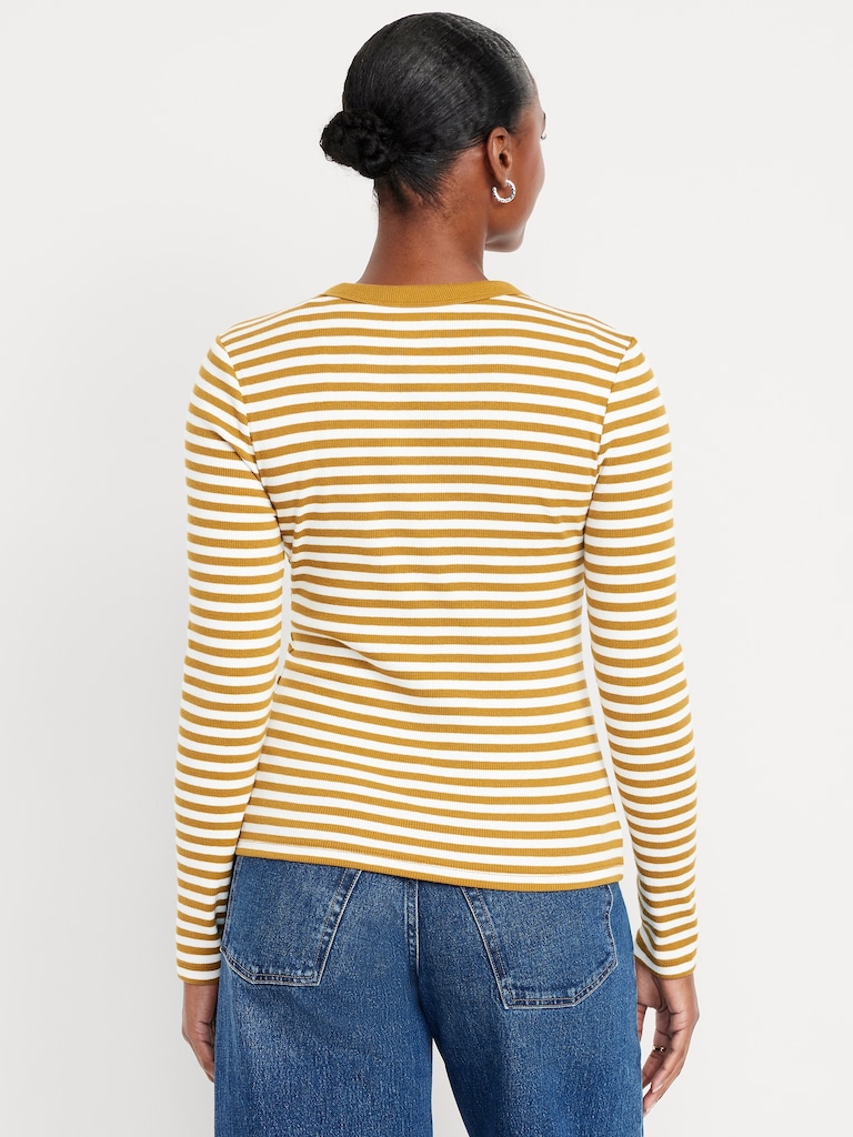 Snug Long-Sleeve Crew-Neck T-Shirt